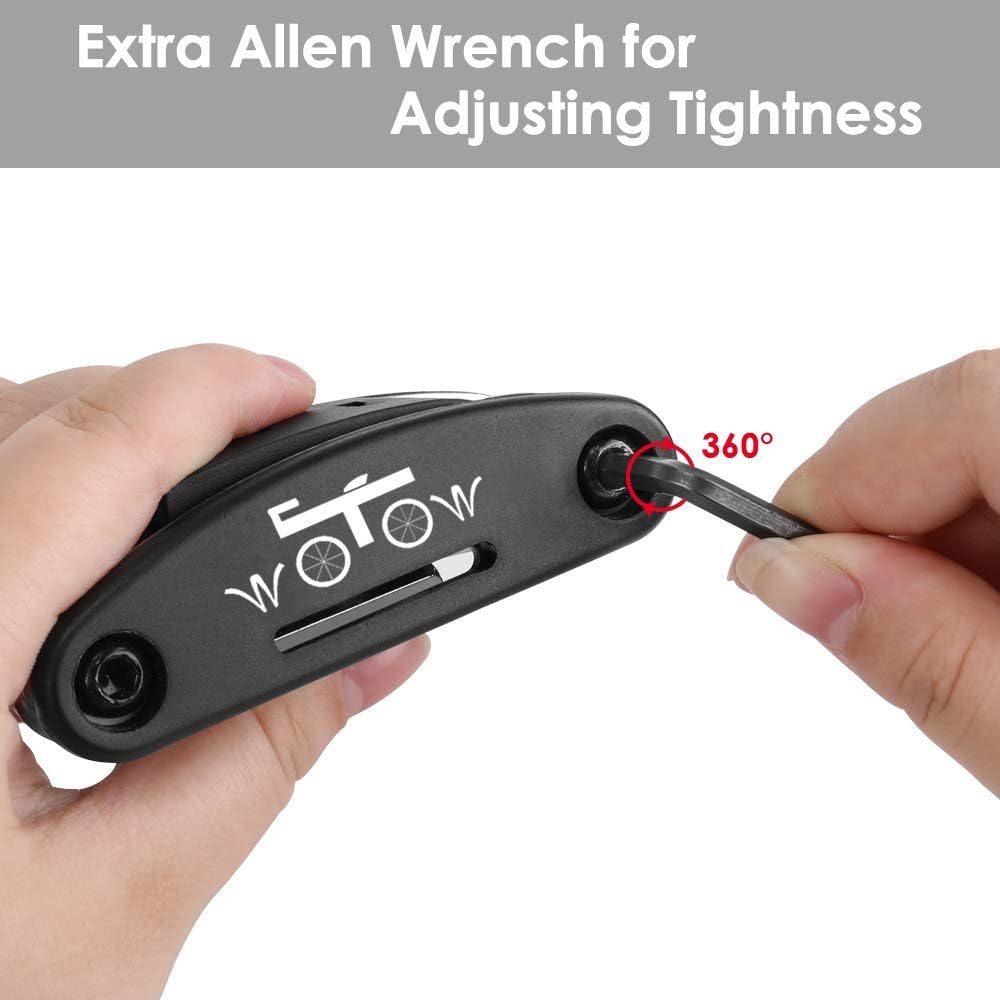 WOTOW 16 in 1 Multi-Function Bike Bicycle Cycling Mechanic Repair Tool Kit with 3 pcs Tire Pry Bars Rods : Sports & Outdoors