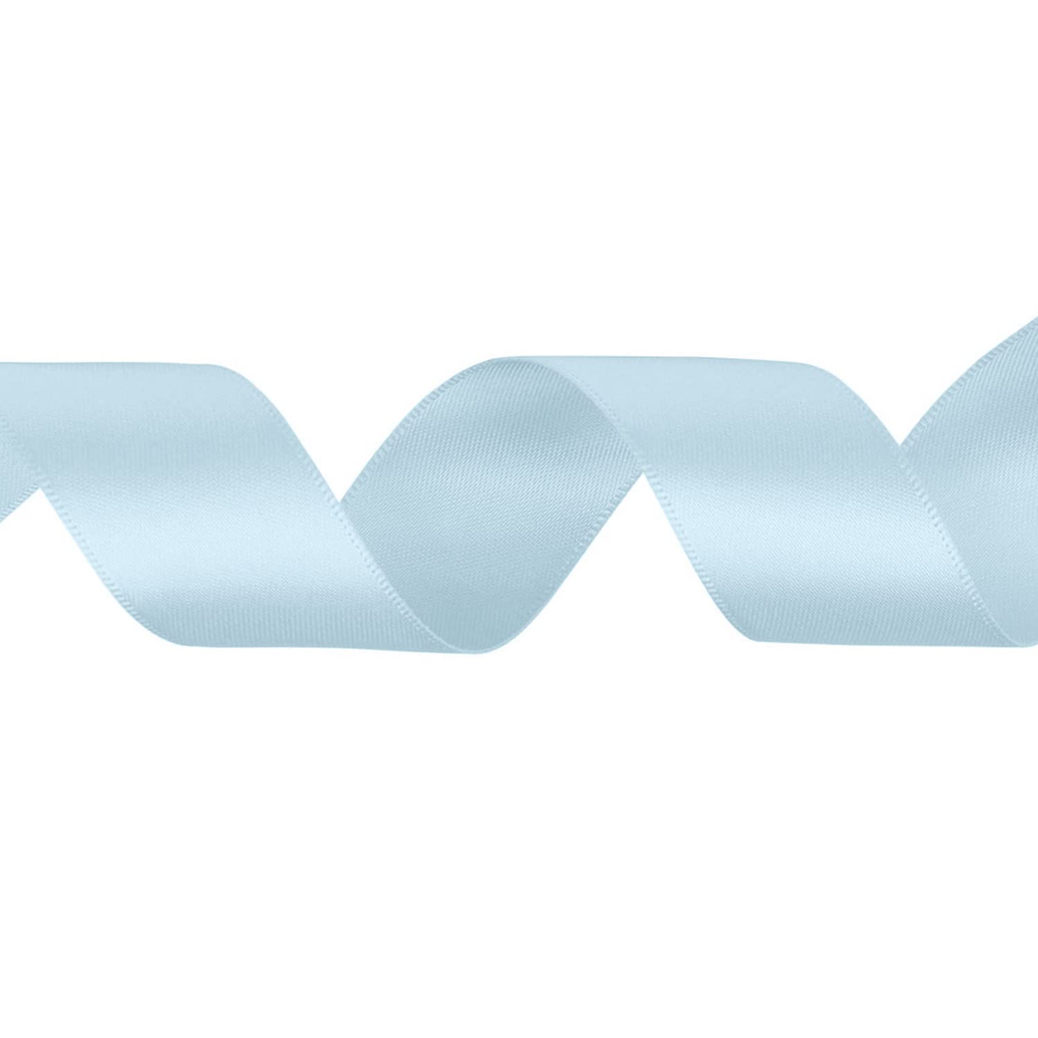 WedDecor Blue Vapour Ribbon for Gift Wrapping, 40mm x 25 Metres Double-Sided Satin Polyester Ribbon Roll for Wedding, Christmas, Hair Bow, Crafting, Sewing, Birthday Cake Decoration