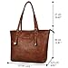 ZMSnow Vegan Leather Tote Designer Handbags for Women Girls (Brown)