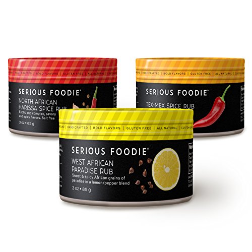 Buy The Serious Foodie Spice Rubs Spicy BBQ Variety Pack Moroccan