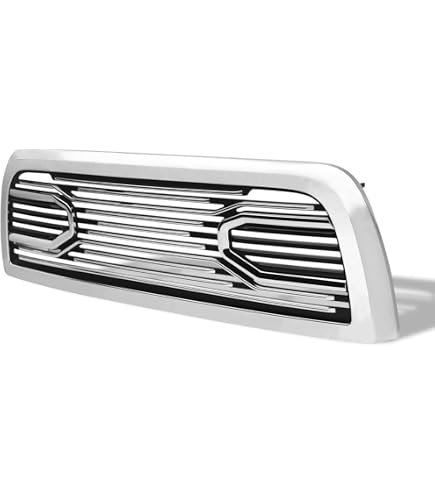 thumbnail image 2 of APS Compatible With Ram 2500 3500 2010-2018 Tow Hook Show Lower Bumper Stainless Steel Chrome 8x6 Horizontal Billet Grille Grill Insert D66332achrome 2 of 9