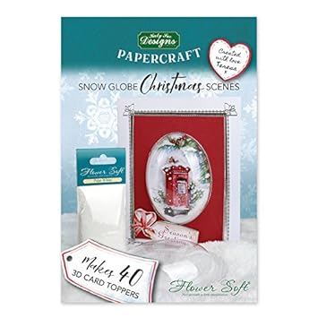 Snow Globe Christmas Scenes Papercraft Pads Card Making Kits