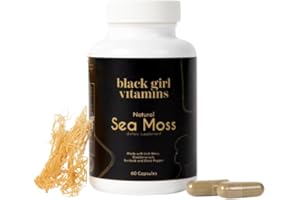 Black Girl Vitamins - Irish Sea Moss Capsules (500 mg) for Immune Support - Organic Sea Moss