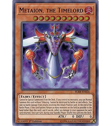 Amazon.com: YU-GI-OH! Timelord Progenitor Vorpgate - BLC1-EN008 - Secret  Rare