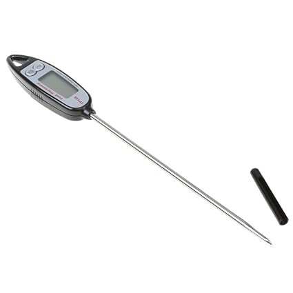 ShoppingLane Household Kitchen Thermometer Cooking Food Temperature Meter Tester with 145mm Probe for Barbecue Meat Grill Coffee Turkey, -50-300?, Black