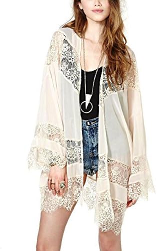 LIZHOUMIL Fashion Women Chiffon Bikini Cover Up Kimono Cardigan Coat Bathing Swimwear