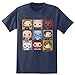 HBO'S Game of Thrones Men's Funko Character Boxes T-Shirt- Iris Navy (Large)
