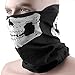 HD Stretchable Windproof Black Tribal Classic Skull Soft Polyester Half Face Mask Snowboard Snowmobile Snow Ski Facemask Headwear