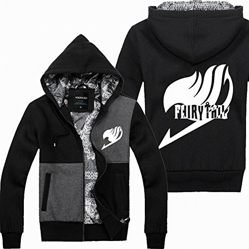 Fairy Tail Anime Cosplay Fairy Tail Union Logo Costume Contrast Color Hoodie