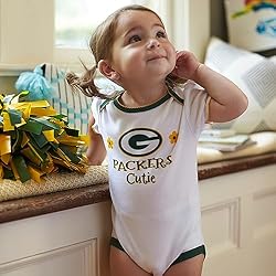 Gerber NFL Green Bay Packers 3 Pack Ruffle Sleeve