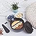 monbento - Leakproof Bowl Lunch Box MB Lib Onyx - Ideal for Holds Soups Salads, Pasta - for Work Lunch Packing - BPA Free - Food Grade Safe - Black