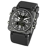 Infantry Mens Big Face Military Watch Tactical Army Sports Digital Watches for Men Black Heavy Duty
