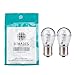 ZITRADES(TM) 2PCS BA15S S8 16SMD 3014 LED Waterproof Bulb 12V AC/DC for Boat, RV, Car -Warm White