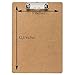 MDF CLIPBOARD LOW PROFILE CLIP - Nova Whole Sturdy Material For Standard Letter Size A4 - Be Professional & Organized At Work & In The Office - Perfect For Teachers, Students, Nurses