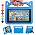 Kindle Fire 7 Case,Fire 7 Tablet kids Case-SHREBORN Kids Shock Proof Protective Cover Case with Handle Stand for Amazon Kindle Fire 7 Tablet (Compatible with 7th/9th Generation,2017/2019 Release)-Blue