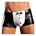 LoveFifi Men's Not So Normal Formal Wear Briefs, One Size, Black/White