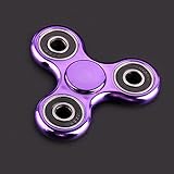 RameyStore Bright Color Electroplate EDC Spinner Fidget Toys Reduce Anxiety Toys Purple