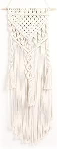 Yanmao Macrame Wall Hanging Art Woven Wall Decor Boho Chic Home Decoration for Apartment Bedroom Living Room Gallery