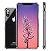 iPhone X Case,Clear Thin Hybrid Cute Armor Slim Hard Back Defender Flexible TPU Bumper Non Slip Non Bulky Full Body Shockproof Resistant Protective Cover for Apple iPhone X, 10 Phone 2017, Crystal