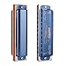 Harmonica Key of C 10 Hole 20 Tone Harmonica C Blues with Case Top Grade Heavy Duty for Professional Player,Beginner,Gift - Blue