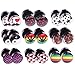 BodyJ4You 18PC Fake Plugs Logo Ear Gauge Cheater 00G Look 16G Pot Leaf Skull Stars Black Earrings