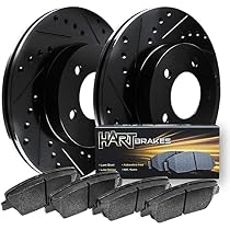 Hart Brakes Bremsen Kit Hinten – Keramik-Bremsbeläge & Rotoren, Komplett Set Für Verschiedene Fahrzeugmodelle