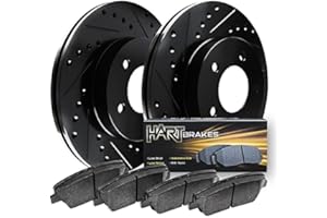 Hart Brakes Front Brakes and Rotors Kit |Front Brake Pads| Brake Rotors and Pads| Heavy Duty Brake Pads and Rotors |fits 2000-2006 Toyota Tundra, 2001-2007 Toyota Sequoia