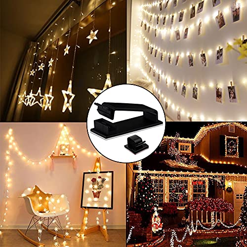 Cable Clips, 48PCS Gooze Management Adhesive Cable Clips - Charging Cable Ethernet Cable Clips Wire Folder for Car/Office/Home/Desk/PC/PS5/Xbox/Decoration LED strip (Included S and L Size)