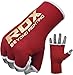 RDX Boxing Inner Mitts Hand Wraps MMA Fist Protector Bandages, Small, Red