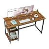 GreenForest Office Desk with 2-Tier Storage Shelves 47 inch Computer Desk Modern PC Laptop Workstation Study Working…