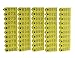 WGCD 100pcs Yellow 1-100 Number Plastic Livestock Ear Tag Animal Tag and 1pcs Ear Tag Applicator for Goat Sheep Pig