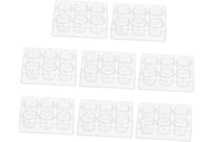 SOLUSTRE 8pcs 6 Chemical Experiment Equipment Plant Tissue Culture Plate Plastic Experiment Boards Cell Disc