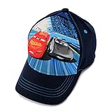 Disney Toddler Boys Cars Lightning McQueen 3D Pop Baseball Cap, Blue, Age 2-4