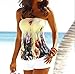 AYIYO Women Tube Tops-Sexy Floral Print Bra Style Elastic Strapless Tee Shirt Tops (as1, Alpha, x_l, Regular, Regular, Yellow)