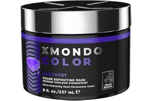 XMONDO Color Amethyst Deposting Mask – Semi-Permanent Purple Dye with Bond Booster & Hyaluronic Acid, 8 oz