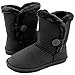 Kids Casual Faux Fur Calf Winter Button Boots Child Baby Shoes
