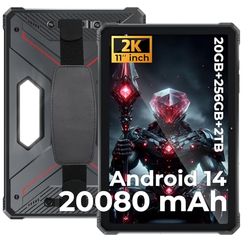 HOTWAV R9 Pro Tablet Outdoor Android 14, 4G LTE/5G WiFi Baustellen Tablet