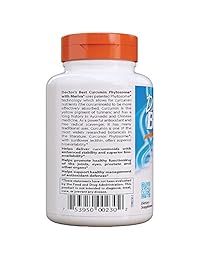 Suplemento nutricional de curcumina fitosomada, marca Doctor 's Best, con cápsulas vegetarianas...