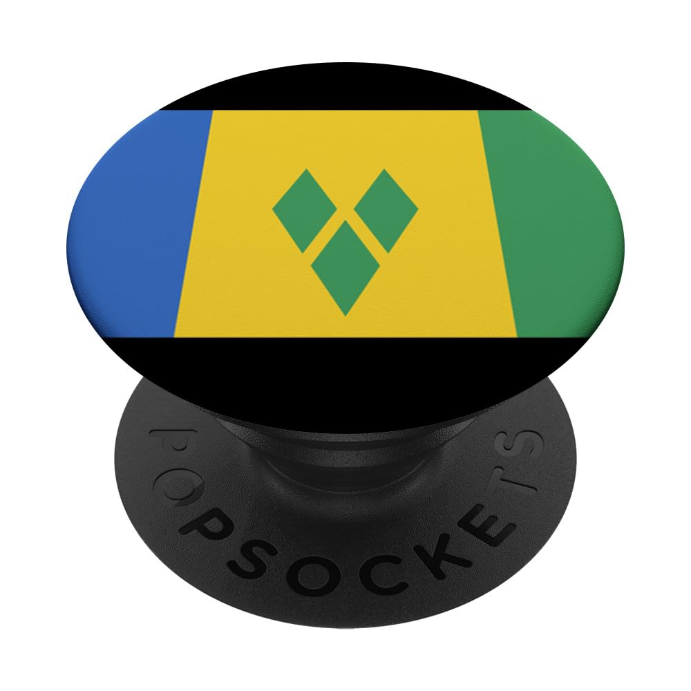 Retro St. Vincent & Grenadines Flag Vintage Saint Vincentian PopSockets PopGrip: Swappable Grip for Phones & Tablets