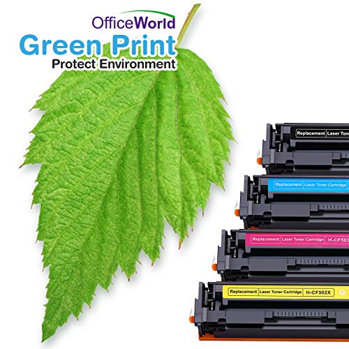 OfficeWorld Compatible Toner Cartridge Replacement for HP 202X 202, High  Yield Work with HP Color Laserjet Pro MFP M281fdw M281cdw M281fdn M254dw  M254nw M254dn, 4 Pack (Black, Cyan, Magenta, Yellow) | Pricepulse