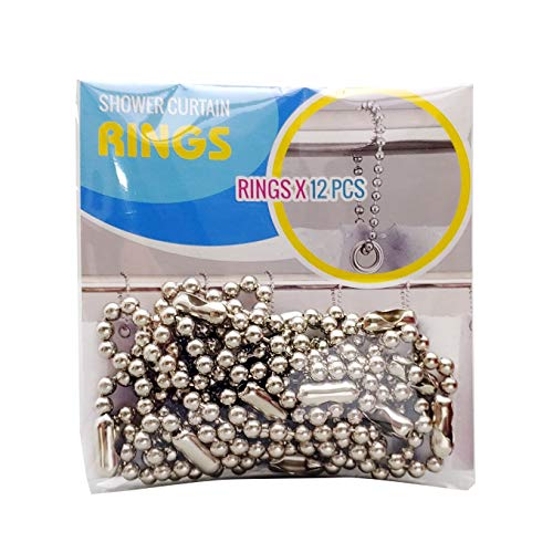 Ballchain Shower Curtain Ring 6inch 12pcs