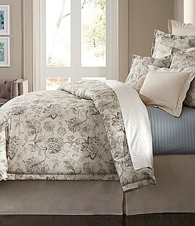 Noble Excellence Marcella 3 Piece King Comforter Set Taupe Aqua
