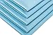 The Rag Company - Premium Window, Glass, Mirror & Chrome Detailing Towels - Professional Korean 70/30 Microfiber Blend, Lint-Free, Streak-Free, 350gsm, 16in. x 16in, Light Blue (5-Pack)