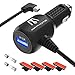 Car Charger Compatible for Garmin Nuvi, APPHOME 6.6ft Car Vehicle Mini USB Cable Power Cord Charging Adapter Compatible for Garmin Nuvi 200 57LM C255 2539LMT 2597LMT Dashcam