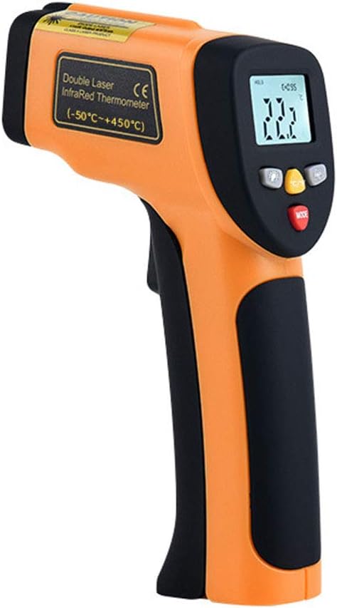 QAIYXM Infrared Thermometer, Non-Contact Industrial Object Thermometer -50~450°C Infrared Thermometer for Meat Refrigerator Pool Oven