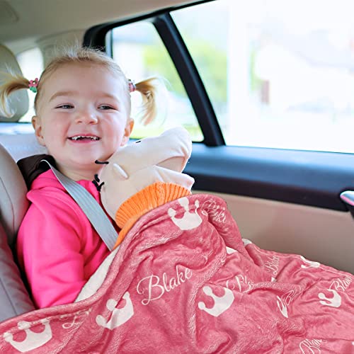 MXZLBY Personalized Baby Blankets for Girls with Name Baby Boy