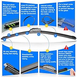 RAINTOK Windshield Wiper Blades Replacement for