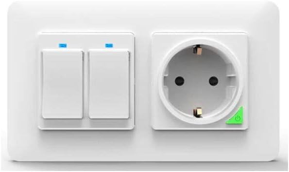 SMART HOME Interruptor DobleBase WIFI Emp Blanco