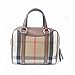 Burberry Women's Small Alchester in House Check and Leather Tan
