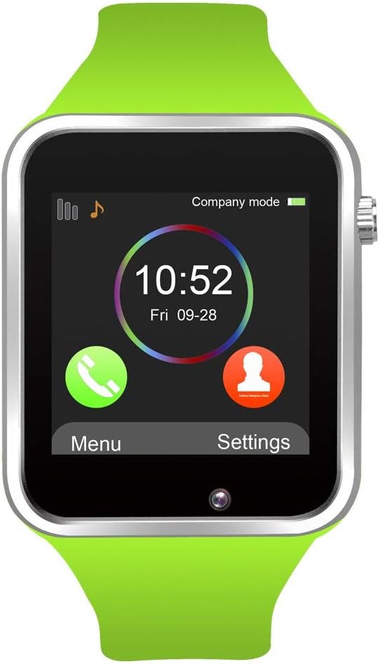 Aeifond Smart Watch Bluetooth Smartwatch Touch Screen Wrist Watch Sports Fitness Tracker with Camera SIM SD Card Slot Pedometer Compatible iPhone iOS Samsung LG Android Kids Men Women (Green)